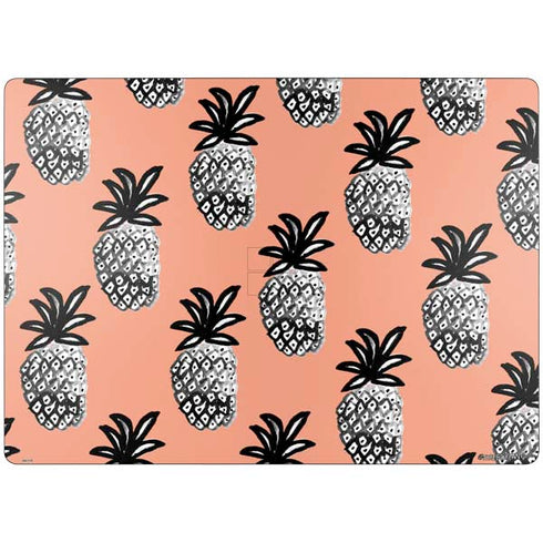Bouffants and Broken Hearts Gray Scale Pineapple Surface Laptop 7 13.8in Skin