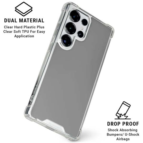 Gray Galaxy S25 Ultra Clear Case