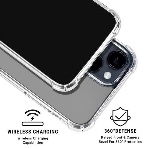 Gray iPhone 15 Clear Case