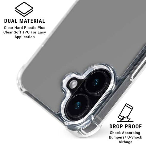 Gray iPhone 16 Clear Case