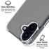 Gray iPhone 16 Plus Clear Case