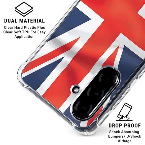 Great Britain Flag Galaxy A36 5G Clear Case