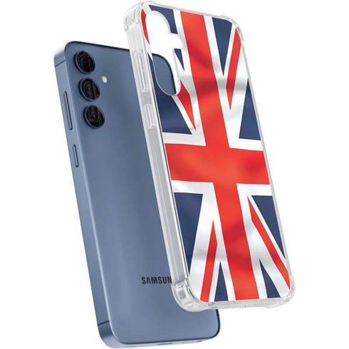 Great Britain Flag Galaxy A55 5G Clear Case