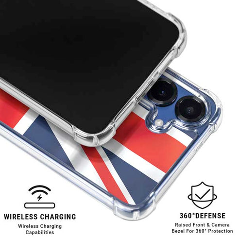 Great Britain Flag Galaxy S25 Plus Clear Case