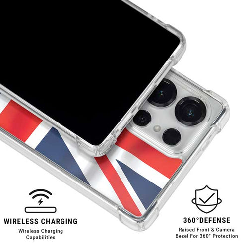 Great Britain Flag Galaxy S25 Ultra Clear Case