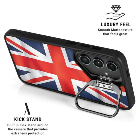 Great Britain Flag Galaxy S26 Kickstand Case