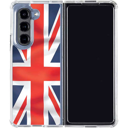 Great Britain Flag Galaxy Z Fold5 5G Clear Case