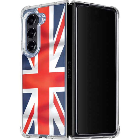 Great Britain Flag Galaxy Z Fold5 5G Clear Case