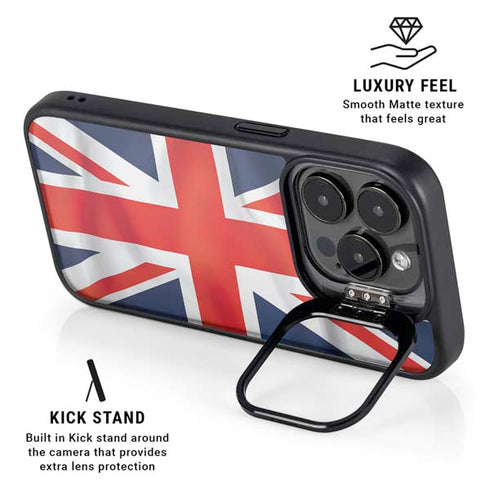 Great Britain Flag iPhone 13 Pro Kickstand Case