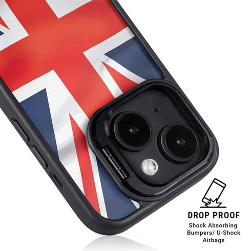Great Britain Flag iPhone 15 Plus Kickstand Case