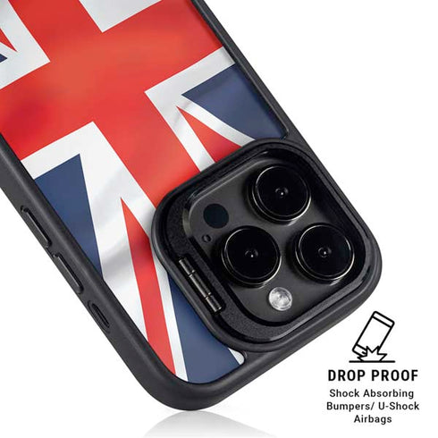 Great Britain Flag iPhone 15 Pro Kickstand Case