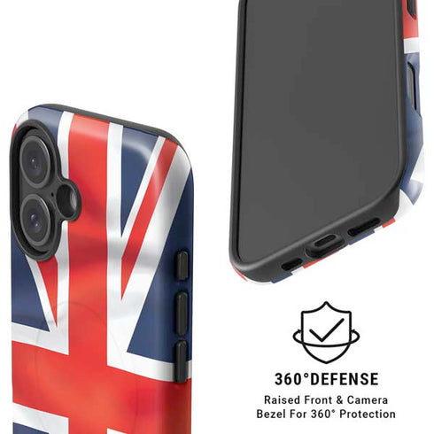 Great Britain Flag iPhone 16 Magsafe Impact Case