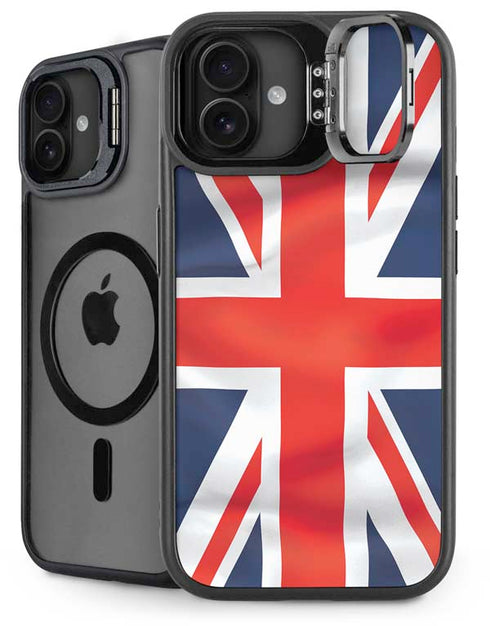 Great Britain Flag iPhone 16 Plus Kickstand Case