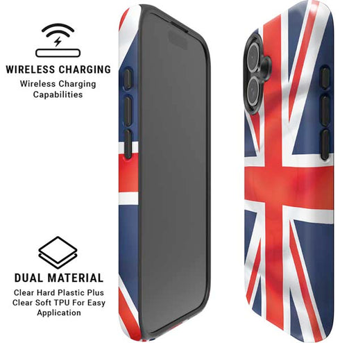Great Britain Flag iPhone 16 Plus Magsafe Impact Case