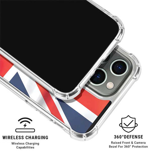 Great Britain Flag iPhone 16 Pro Max Clear Case
