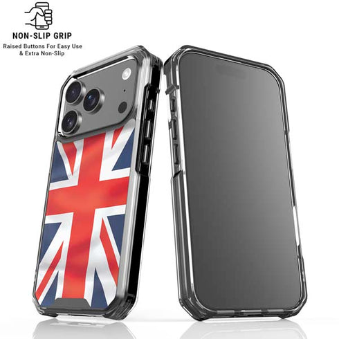 Great Britain Flag iPhone 18 Pro Clear Case