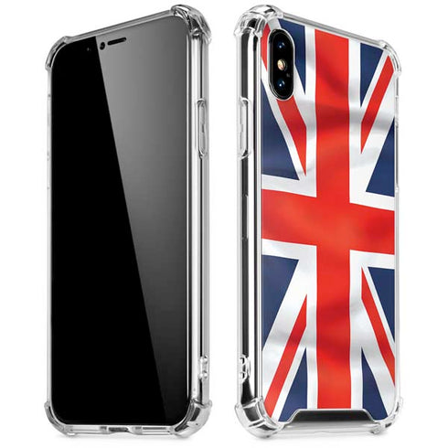 Great Britain Flag iPhone X/XS Clear Case
