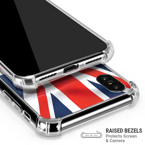 Great Britain Flag iPhone X/XS Clear Case