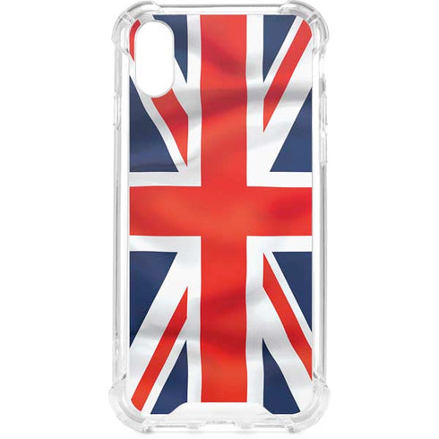 Great Britain Flag iPhone XS Clear Case