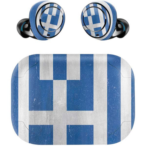 Greece Flag Distressed Amazon Echo Buds Skin