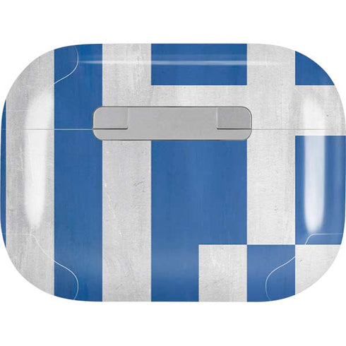 Greece Flag Distressed AirPods Skins