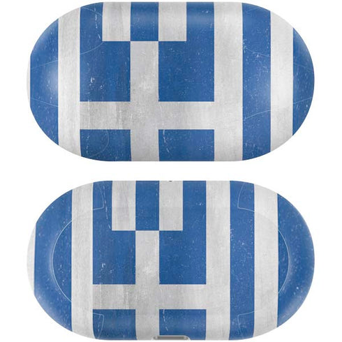 Greece Flag Distressed Galaxy Buds Plus Skin
