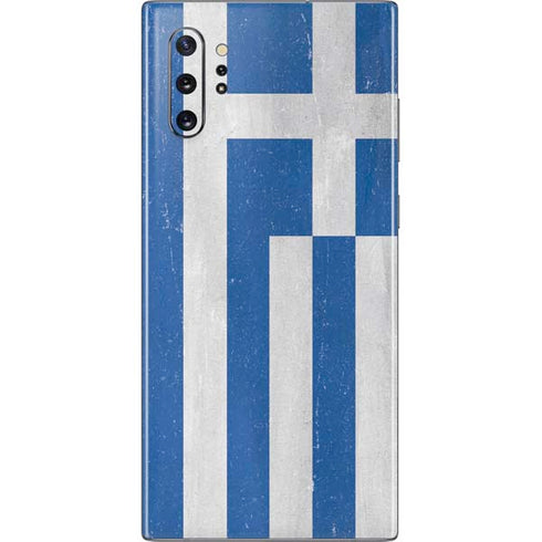 Greece Flag Distressed Galaxy Note 10 Plus Skin