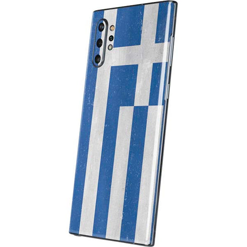 Greece Flag Distressed Galaxy Note 10 Plus Skin