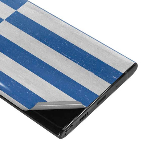 Greece Flag Distressed Galaxy Note 10 Plus Skin