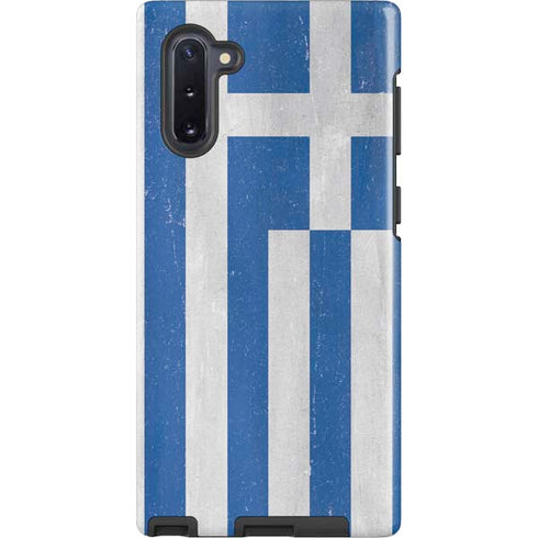 Greece Flag Distressed Galaxy Cases