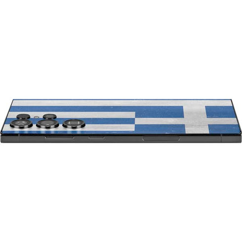 Greece Flag Distressed Galaxy S24 Ultra Skin