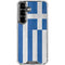 Greece Flag Distressed Galaxy S26 Clear Case