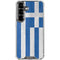 Greece Flag Distressed Galaxy S26 Plus Clear Case