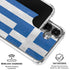 Greece Flag Distressed Galaxy S26 Plus Clear Case