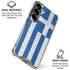 Greece Flag Distressed Galaxy S26 Plus Clear Case