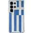 Greece Flag Distressed Galaxy S26 Ultra Clear Case