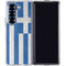 Greece Flag Distressed Galaxy Z Fold7 Clear Case