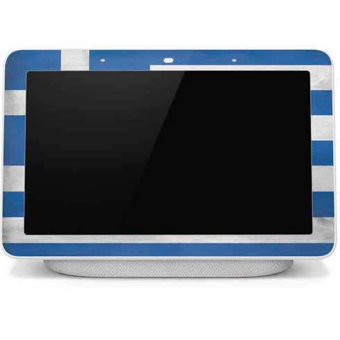 Greece Flag Distressed Google Home Hub Skin