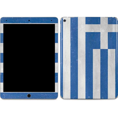 Greece Flag Distressed iPad Skins