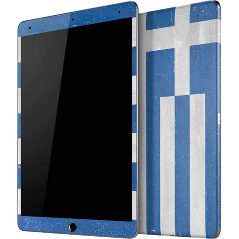 Greece Flag Distressed iPad Skins