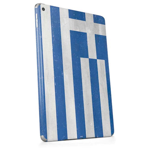 Greece Flag Distressed Apple iPad Skin
