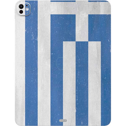 Greece Flag Distressed iPad Pro 13in M4 (2024) Skin