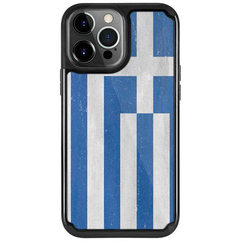 Greece Flag Distressed iPhone Cases