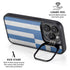 Greece Flag Distressed iPhone 14 Pro Max Kickstand Case