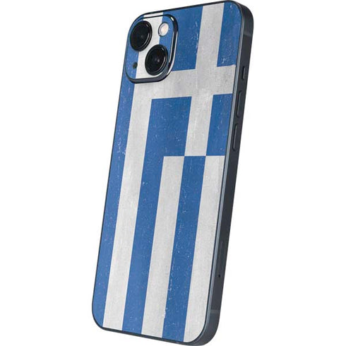 Greece Flag Distressed iPhone Skins