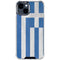 Greece Flag Distressed iPhone 15 Clear Case