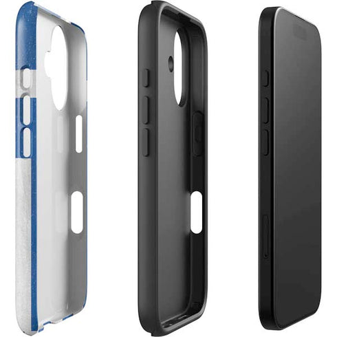 Greece Flag Distressed iPhone 16 Impact Case