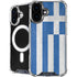 Greece Flag Distressed iPhone 16 Plus MagSafe Case