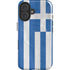 Greece Flag Distressed iPhone 16 Plus Magsafe Impact Case
