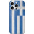 Greece Flag Distressed iPhone 16 Pro Skin